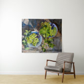 Tenture Peinture de nature morte de raisin vert (En situation (horizontale))