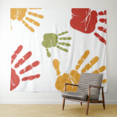 Tenture peinture de palmiers (En situation (horizontale))