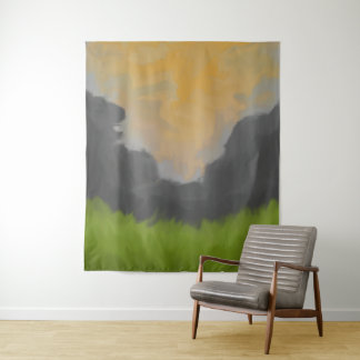 Tenture Peinture de paysage de ciel doré