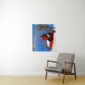 Tenture Peinture de phare rouge - Art original (En situation)