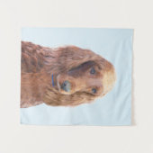 Tenture Peinture de Setter irlandais - Joli art original d (Devant (Horizontal))
