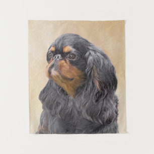 Tenture Peinture de Spaniel Toy Anglais Art Animalier Orig