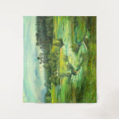 Tenture peinture de vallée verte Aquarelle (Devant)