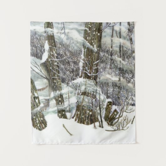 Tenture Peinture d'hiver (Devant)