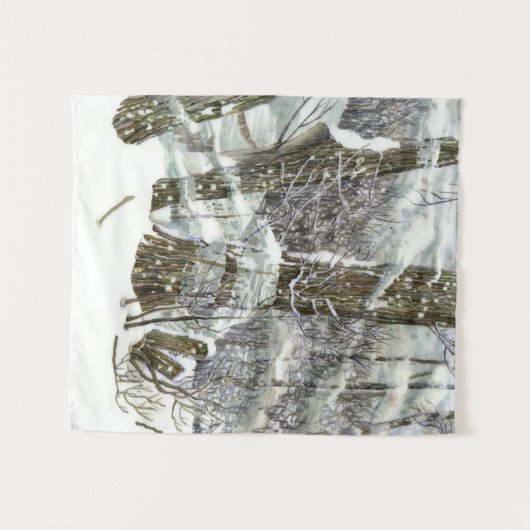 Tenture Peinture d'hiver (Devant (Horizontal))