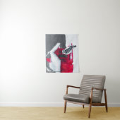 Tenture Peinture Downy Woodpecker - Art original pour oise (En situation)