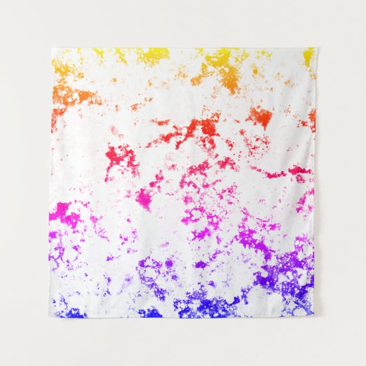 Tenture Peinture en marbre rose orange violet Abstrait (Devant)