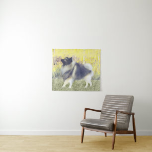 Tenture Peinture en teint de Keeshond - jolie art original