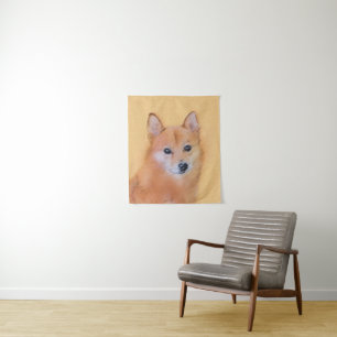 Tenture Peinture finlandaise Spitz - Jote Original Chien A