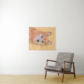 Tenture Peinture finlandaise Spitz - Jote Original Chien A (En situation (horizontale))