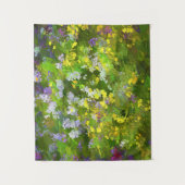 Tenture Peinture fleur sauvage Impasto - Art Fleur Origina (Devant)