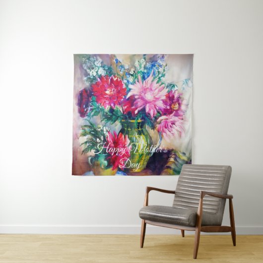 Tenture Peinture florale (En situation)