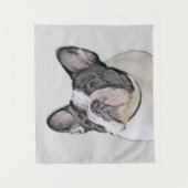 Tenture Peinture française de Bulldog (Pied de broche) - A (Devant)