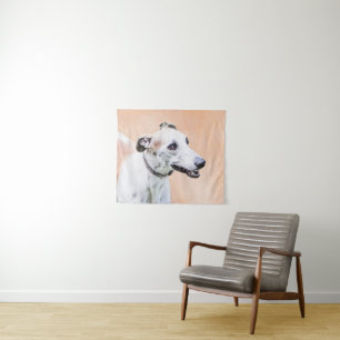 Tenture Peinture Greyhound - Cute Original Chien Art