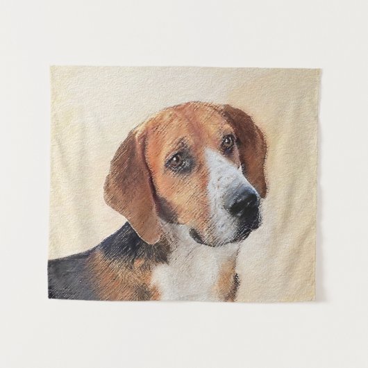 Tenture Peinture Harrier - Joli art original chien (Devant (Horizontal))