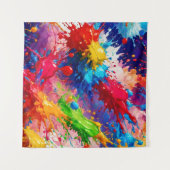 Tenture Peinture humide colorée design (Devant (Horizontal))