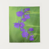 Tenture Peinture Iris Violet - Art Fleur Originale (Devant)