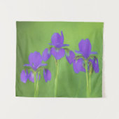 Tenture Peinture Iris Violet - Art Fleur Originale (Devant (Horizontal))