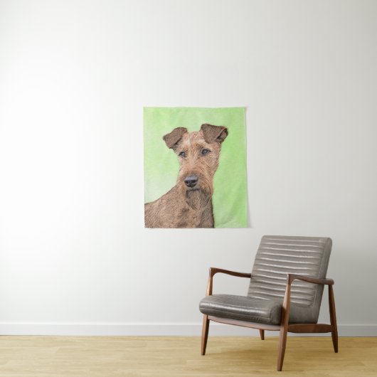 Tenture Peinture Irlandaise Terrier - Cute Original Chien (En situation)