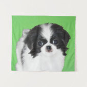 Tenture Peinture japonaise de chiot - Chien Art (Devant (Horizontal))