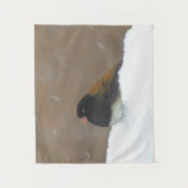Tenture Peinture Junco foncée - Art original pour oiseaux (Devant)