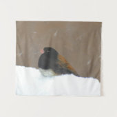 Tenture Peinture Junco foncée - Art original pour oiseaux (Devant (Horizontal))