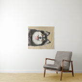 Tenture Peinture Lapphund Finlandaise - Joli art original  (En situation (horizontale))