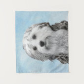 Tenture Peinture Lowchen - Art de chien original mignon (Devant)
