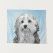 Tenture Peinture Lowchen - Art de chien original mignon (Devant (Horizontal))