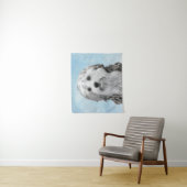 Tenture Peinture Lowchen - Art de chien original mignon (En situation)