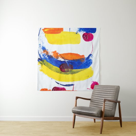 Tenture Peinture multicolore (En situation (horizontale))