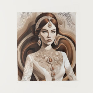 Tenture peinture murale Femme ancienne