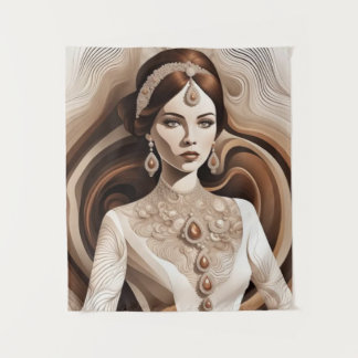 Tenture peinture murale Femme ancienne