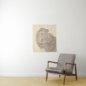 Tenture Peinture originale de chien par Retriever de Chesa (En situation)