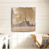 Tenture Peinture Paysage Arbre vintage, Cottage Neutre