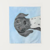 Tenture Peinture pointeur germanique - Art original (Devant)