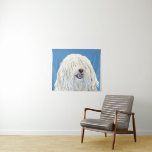 Tenture Peinture Puli - Cute Original Chien Art