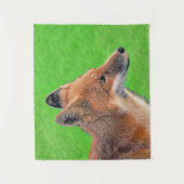 Tenture Peinture Red Fox - Art original de la faune (Devant)