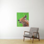 Tenture Peinture Red Fox - Art original de la faune (En situation)