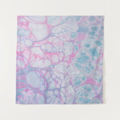 TENTURE PEINTURE ROSE ET ABSTRAITE TURQUOISE (Devant (Horizontal))