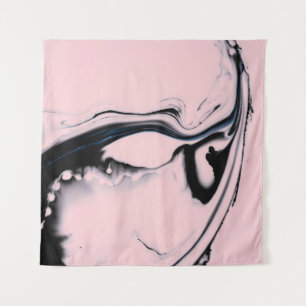 TENTURE PEINTURE ROSE NOIRE ABSTRAITE SUR ARRIÈRE - PLAN P