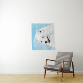 Tenture Peinture Samoyed - Cute Original Chien Art (En situation)