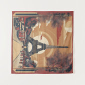 Tenture Peinture vintage à Paris (Devant (Horizontal))