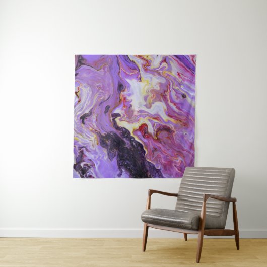 Tenture Peintures acryliques couleur tonique, abstrait. (En situation (horizontale))