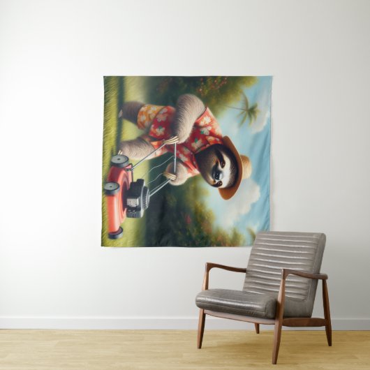 Tenture Pelouse de sciage (En situation (horizontale))