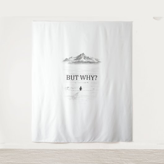 Tenture Penguin But Why Mountains  (Devant)