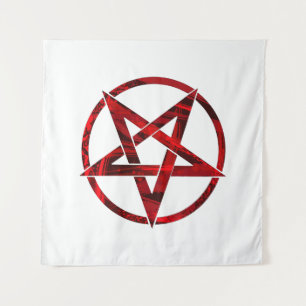 Tenture Pentagram Red Devil