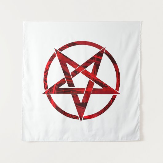 Tenture Pentagram Red Devil (Devant)