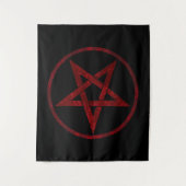 Tenture Pentagram Red Devil (Devant)