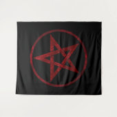 Tenture Pentagram Red Devil (Devant (Horizontal))